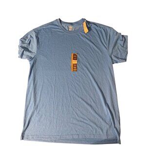 Athletic Works Mens DriWorks T Shirt Blue Moisture Wicking Size Large 42/44 NWT